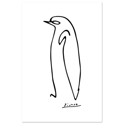 Pablo Picasso Penguin Line Artwork Poster-2
