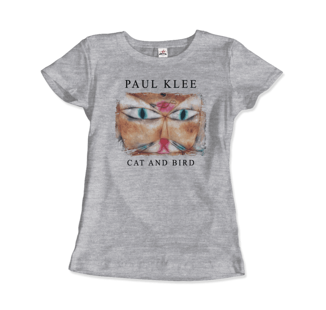 Paul Klee - Cat and Bird, 1928 Artwork T-Shirt-11