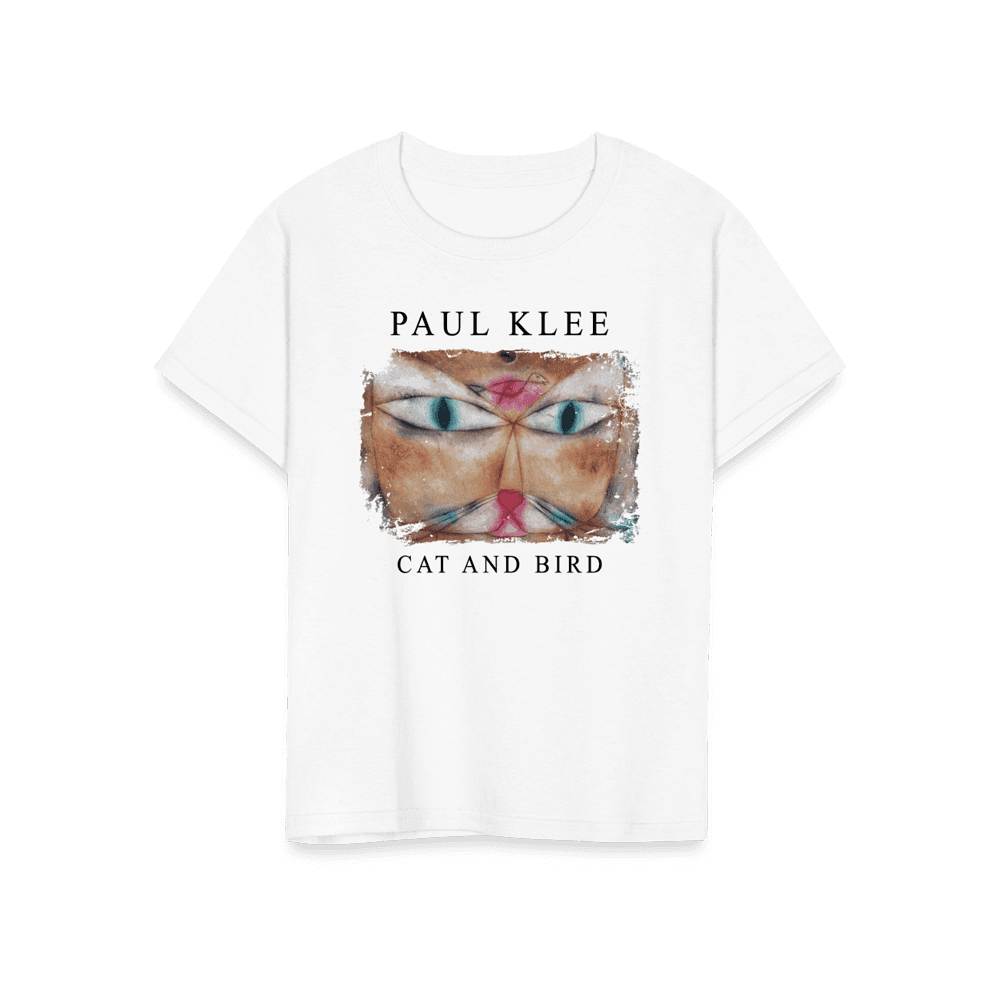 Paul Klee - Cat and Bird, 1928 Artwork T-Shirt-16