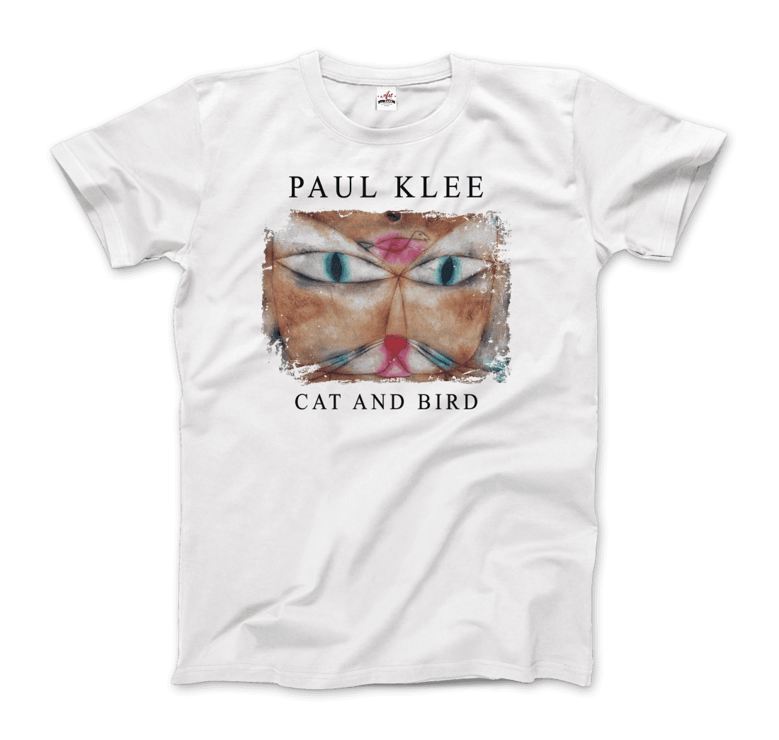 Paul Klee - Cat and Bird, 1928 Artwork T-Shirt-3