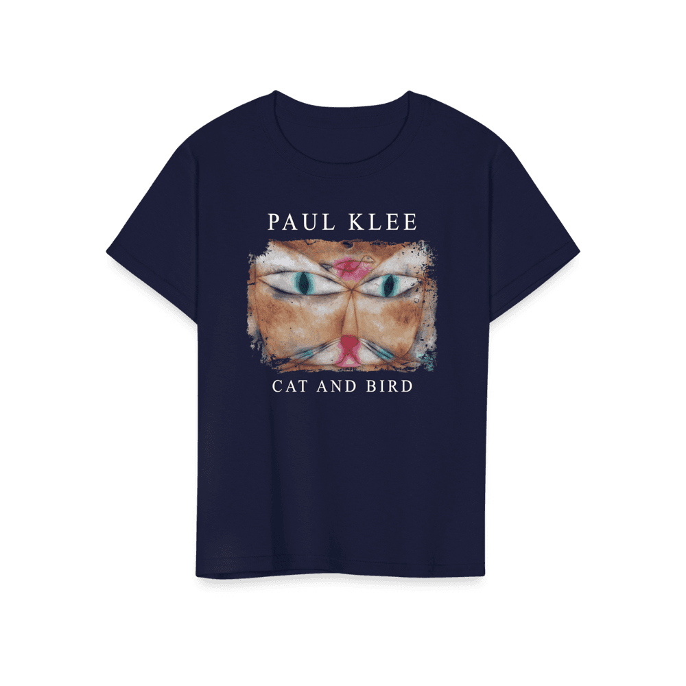 Paul Klee - Cat and Bird, 1928 Artwork T-Shirt-17