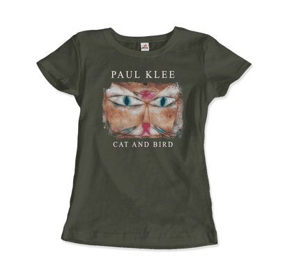 Paul Klee - Cat and Bird, 1928 Artwork T-Shirt-12