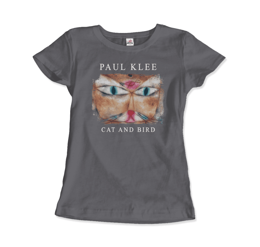 Paul Klee - Cat and Bird, 1928 Artwork T-Shirt-13