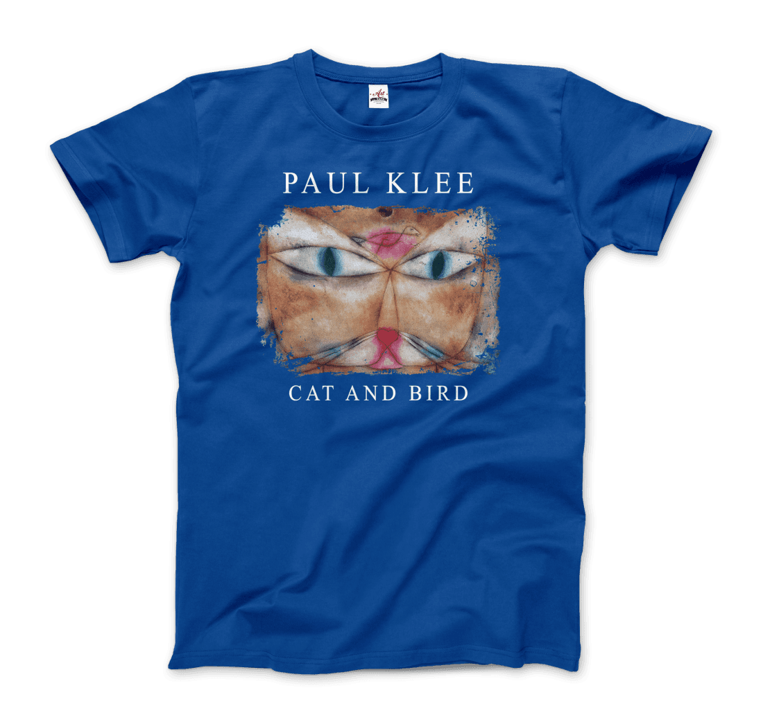 Paul Klee - Cat and Bird, 1928 Artwork T-Shirt-9