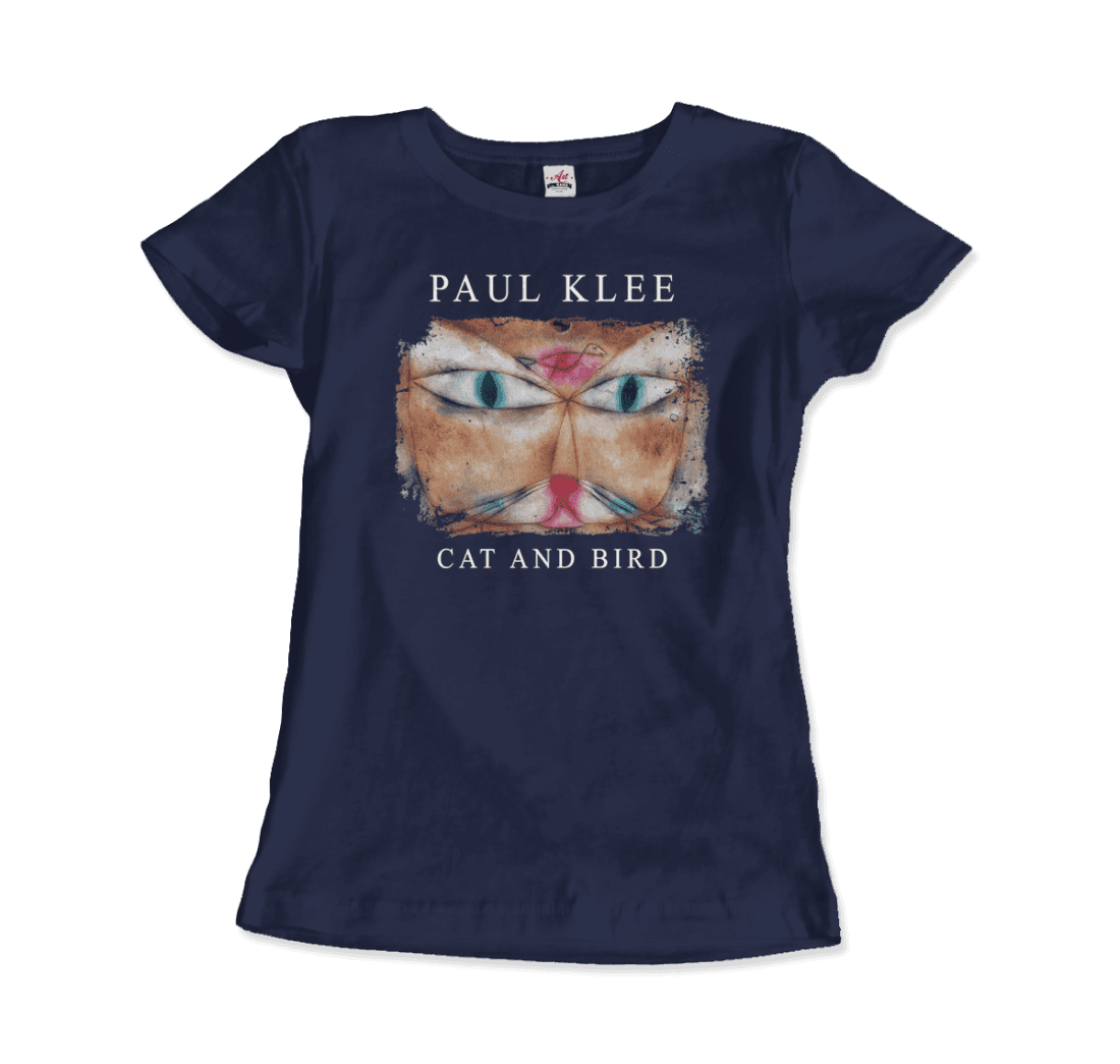 Paul Klee - Cat and Bird, 1928 Artwork T-Shirt-10