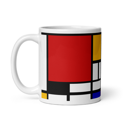 Piet Mondrian Composition Artwork Mug-2