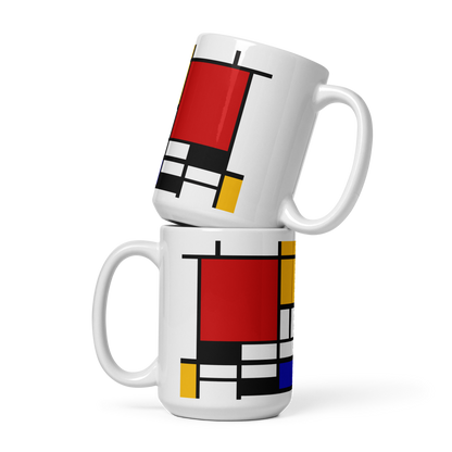 Piet Mondrian Composition Artwork Mug-1