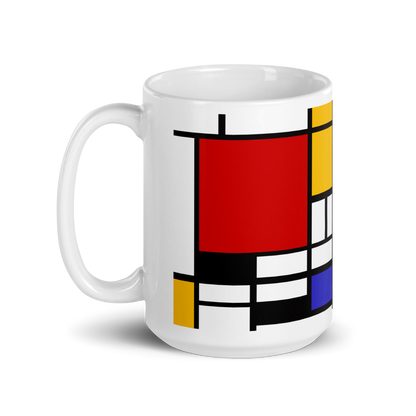 Piet Mondrian Composition Artwork Mug-5