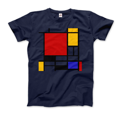 Piet Mondrian - Composition with Red, Yellow, and Blue - 1942 Artwork T-Shirt-11