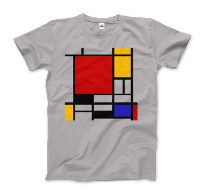 Piet Mondrian - Composition with Red, Yellow, and Blue - 1942 Artwork T-Shirt-7