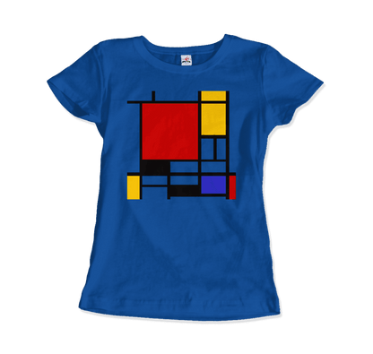 Piet Mondrian - Composition with Red, Yellow, and Blue - 1942 Artwork T-Shirt-15