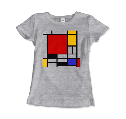 Piet Mondrian - Composition with Red, Yellow, and Blue - 1942 Artwork T-Shirt-14