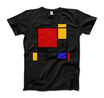 Piet Mondrian - Composition with Red, Yellow, and Blue - 1942 Artwork T-Shirt-10