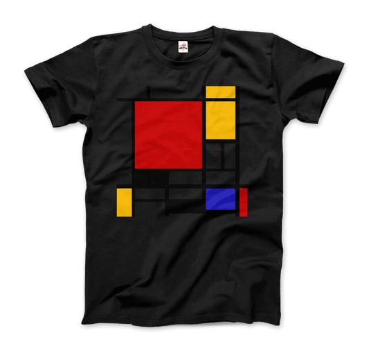 Piet Mondrian - Composition with Red, Yellow, and Blue - 1942 Artwork T-Shirt-10