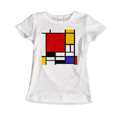 Piet Mondrian - Composition with Red, Yellow, and Blue - 1942 Artwork T-Shirt-12