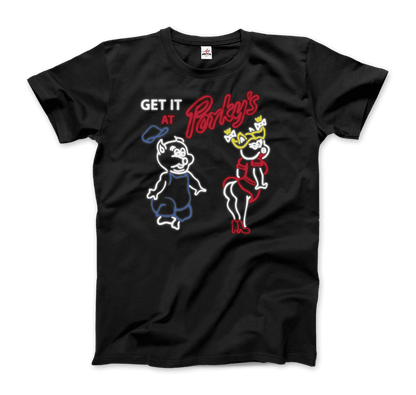 Porky's Strip Club Neon Logo T-Shirt-5