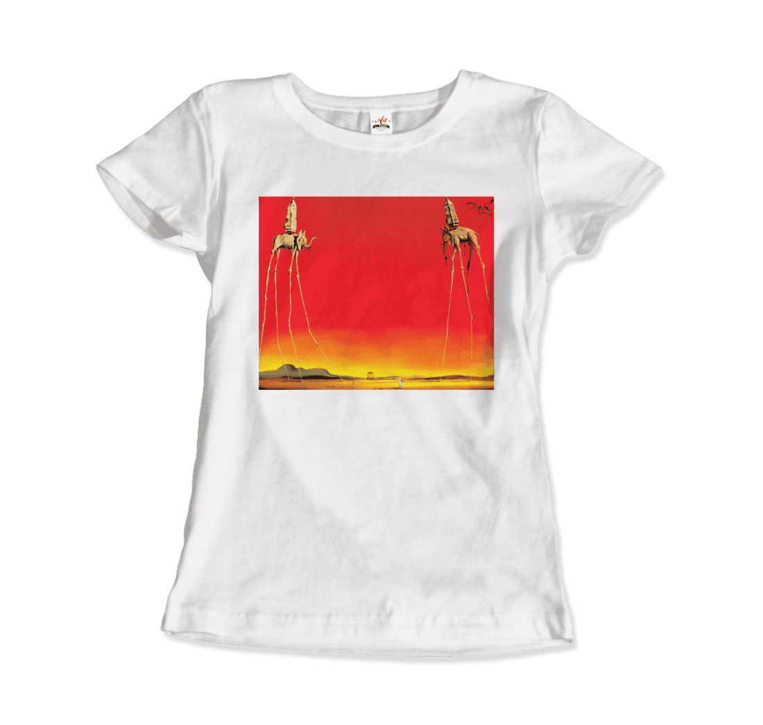 Salvador Dali, The Elephants Artwork T-Shirt-9