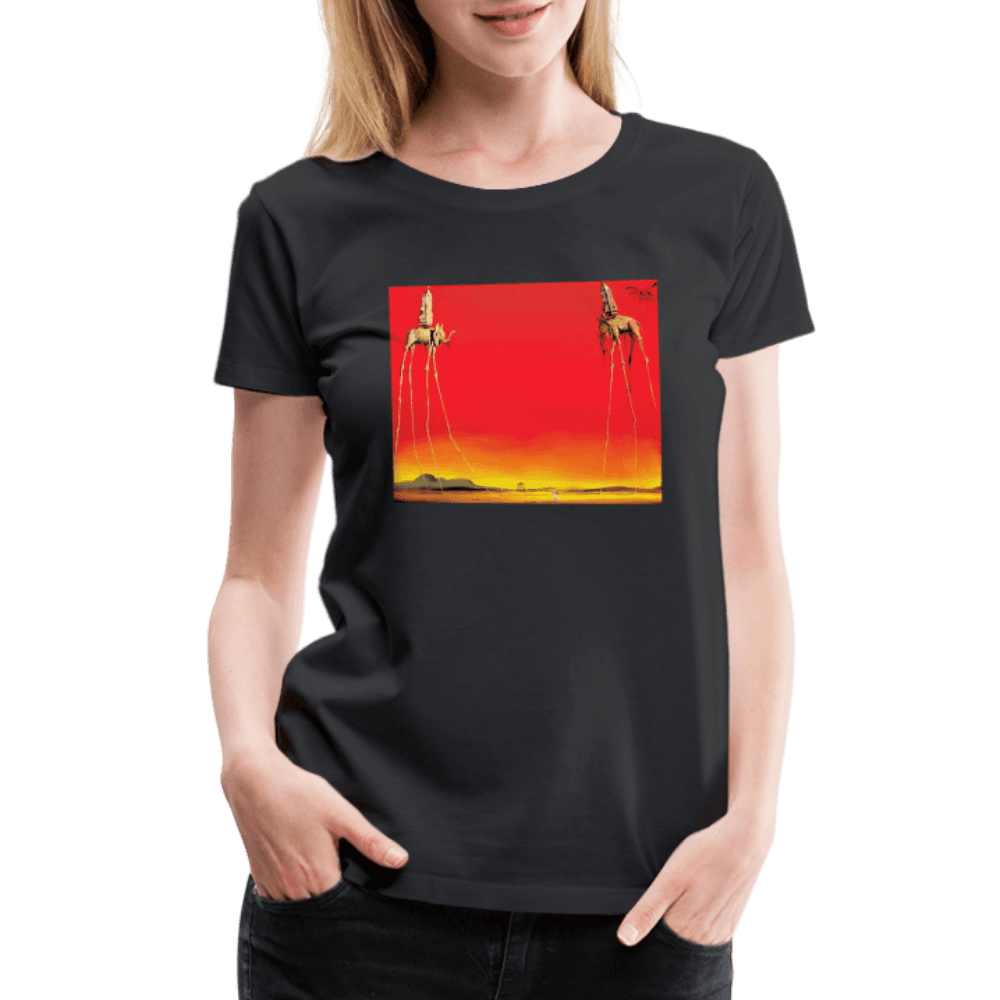 Salvador Dali, The Elephants Artwork T-Shirt-3