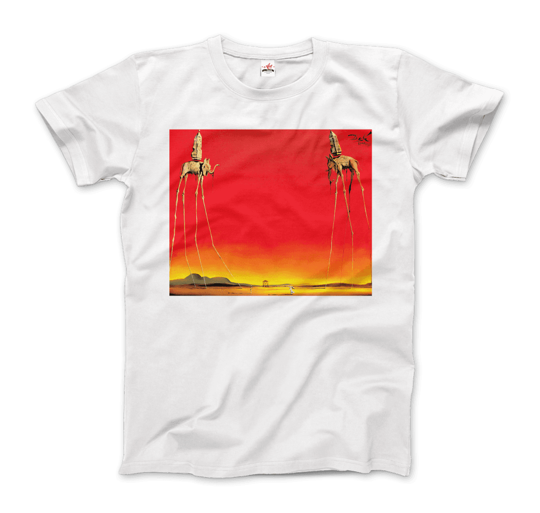 Salvador Dali, The Elephants Artwork T-Shirt-4