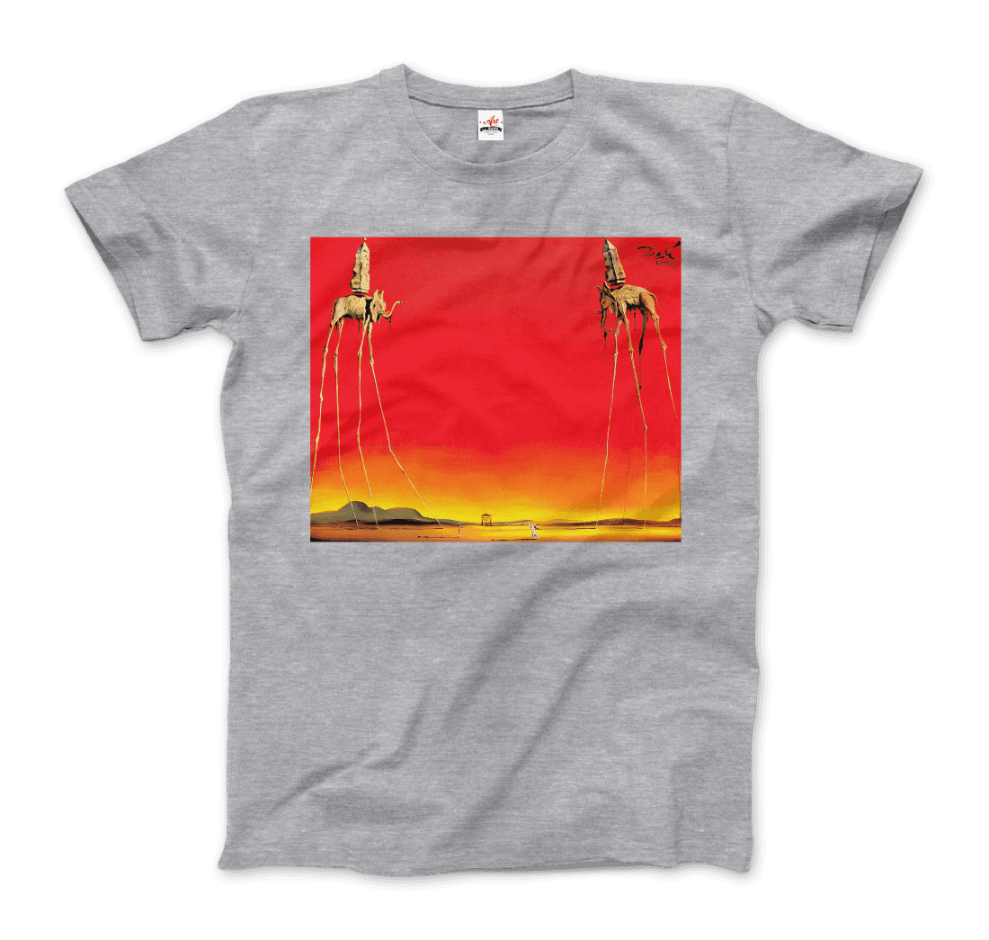 Salvador Dali, The Elephants Artwork T-Shirt-5