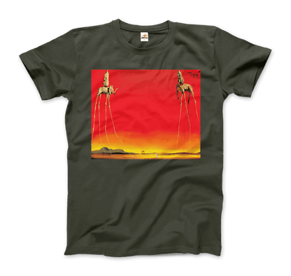 Salvador Dali, The Elephants Artwork T-Shirt-7