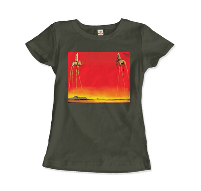 Salvador Dali, The Elephants Artwork T-Shirt-12