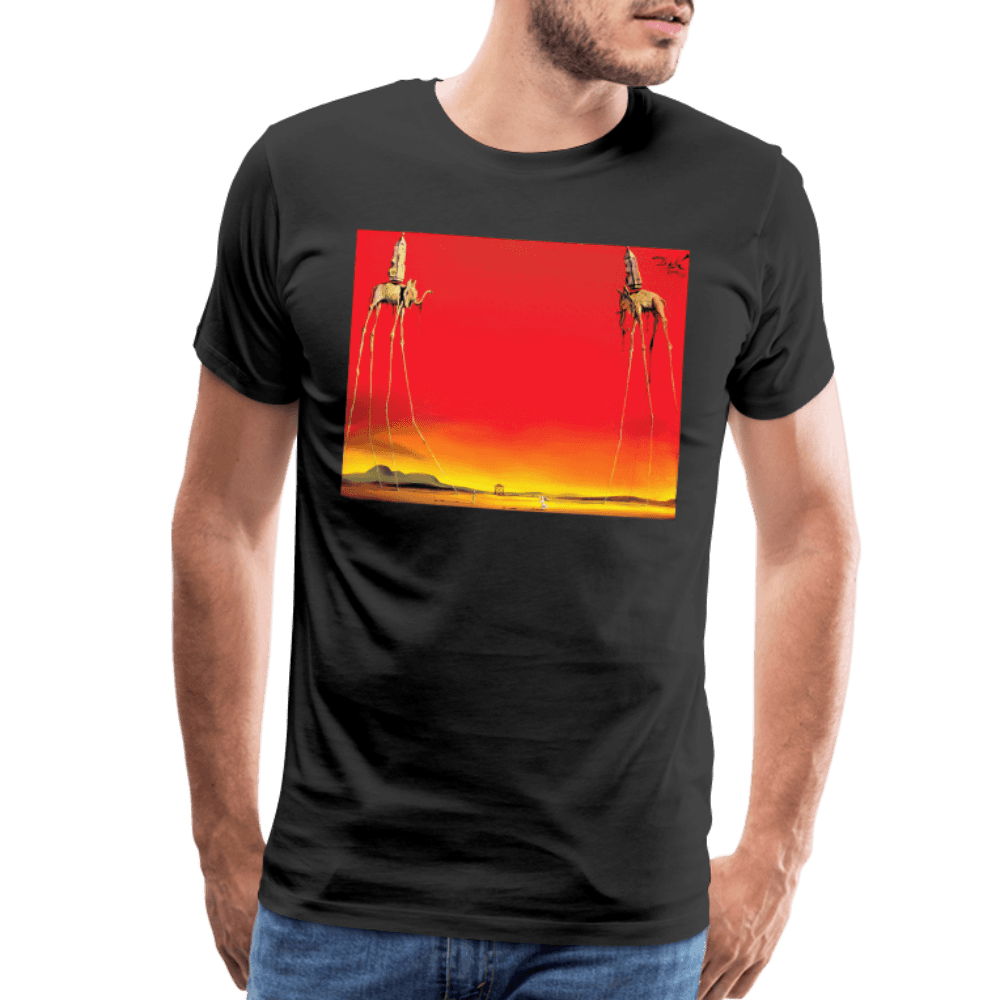 Salvador Dali, The Elephants Artwork T-Shirt-1