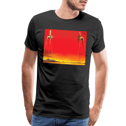 Salvador Dali, The Elephants Artwork T-Shirt-1
