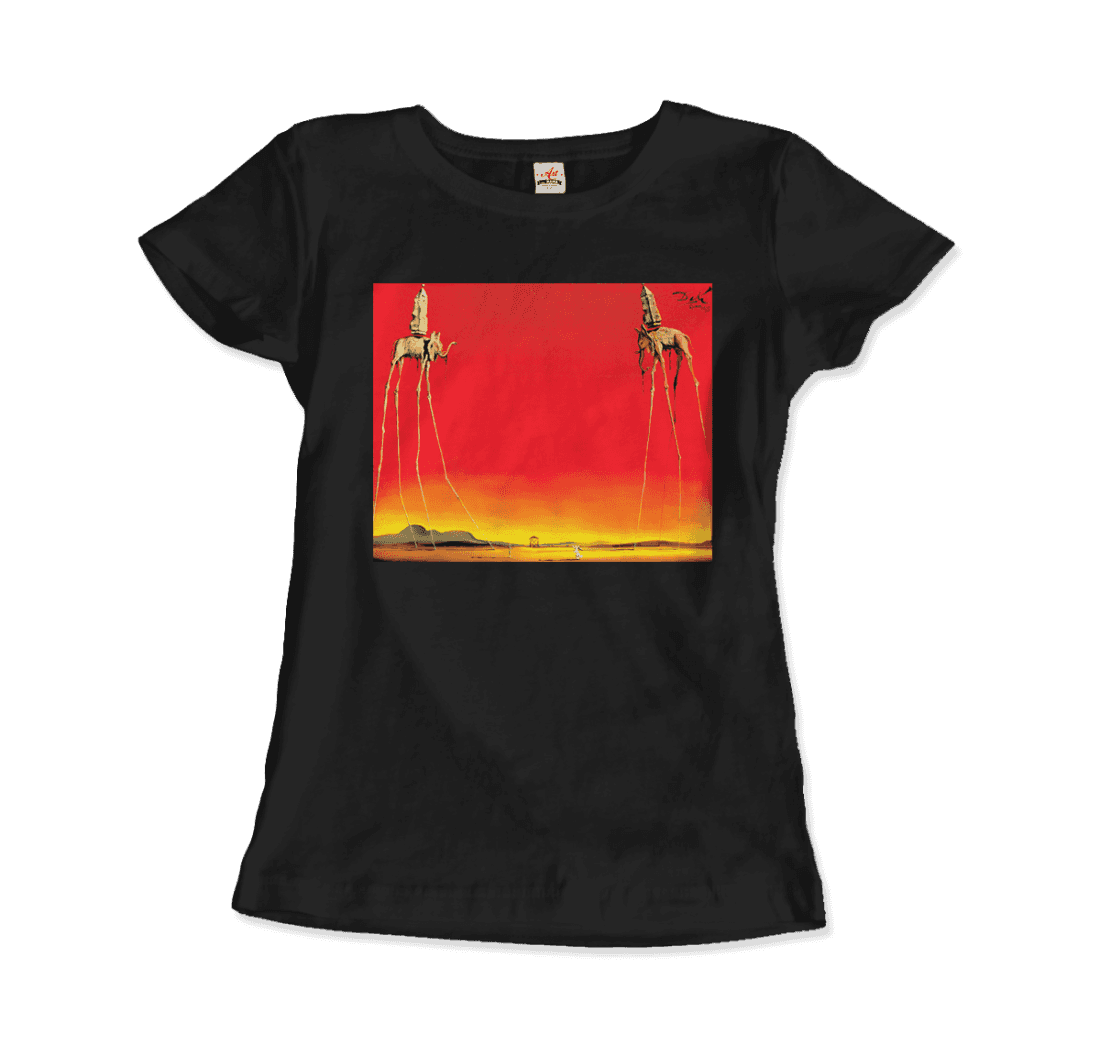 Salvador Dali, The Elephants Artwork T-Shirt-2