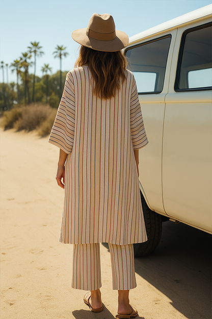 Santa Fe Stripe Kimono