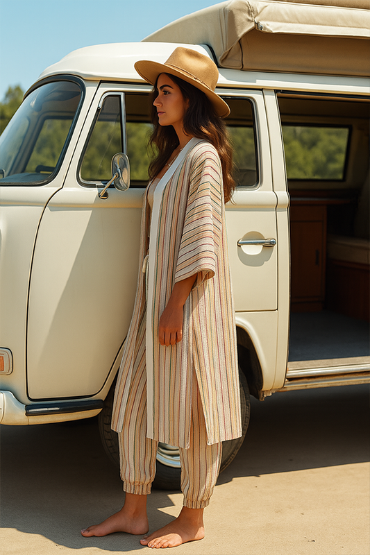 Santa Fe Stripe Kimono