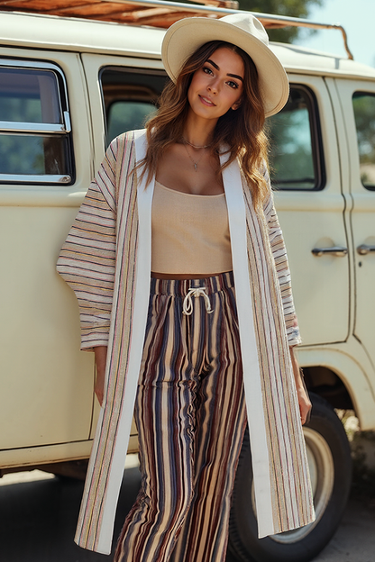 Santa Fe Stripe Kimono