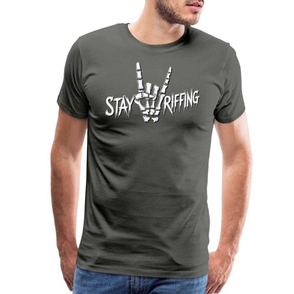 Stay Riffing - Rock'n Roll Skull T-Shirt-1