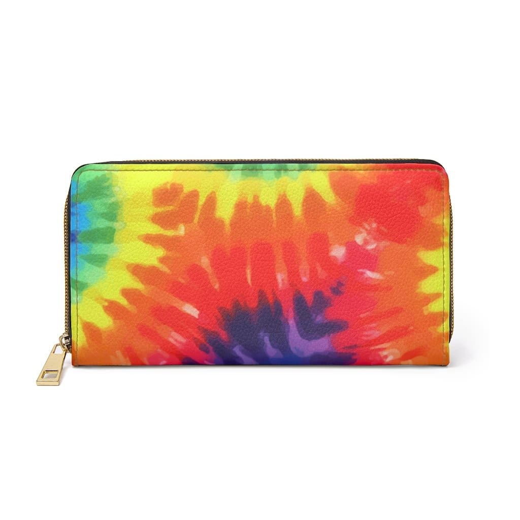 Womens Wallet - Zip Purse - Multicolor Tie Dye