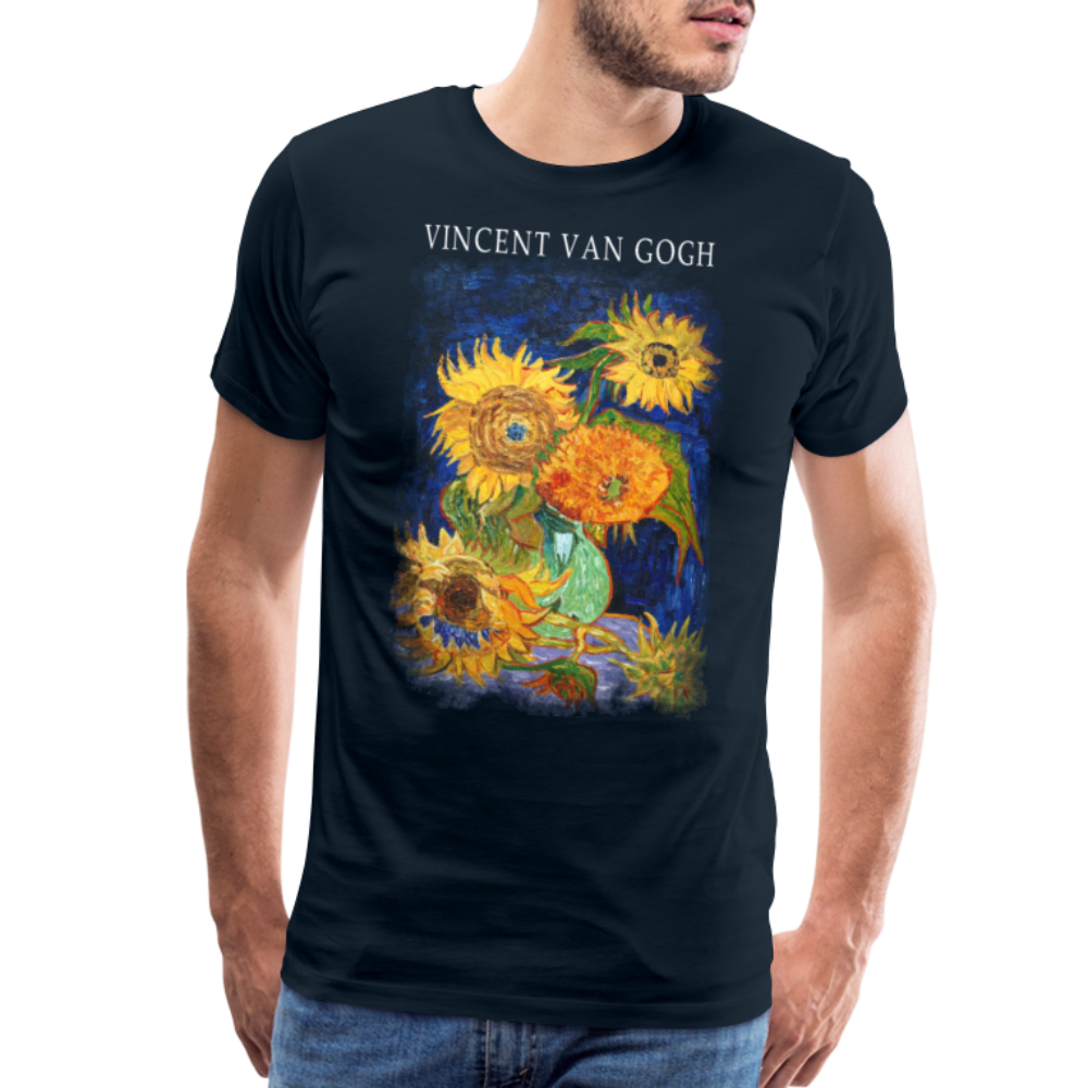 Van Gogh Five Sunflowers 1888, Artwork T-Shirt-1