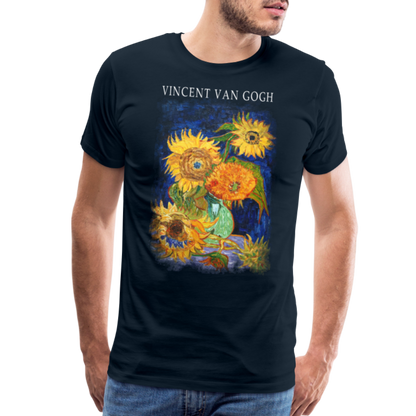 Van Gogh Five Sunflowers 1888, Artwork T-Shirt-1