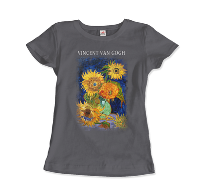 Van Gogh Five Sunflowers 1888, Artwork T-Shirt-9