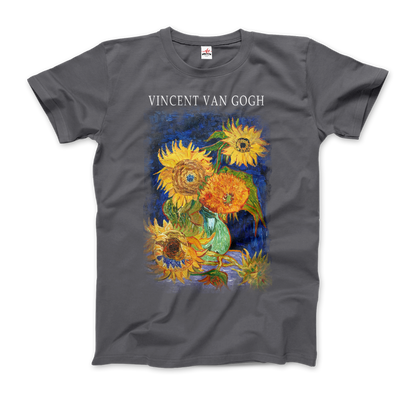 Van Gogh Five Sunflowers 1888, Artwork T-Shirt-5