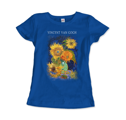 Van Gogh Five Sunflowers 1888, Artwork T-Shirt-11