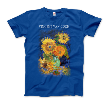 Van Gogh Five Sunflowers 1888, Artwork T-Shirt-7