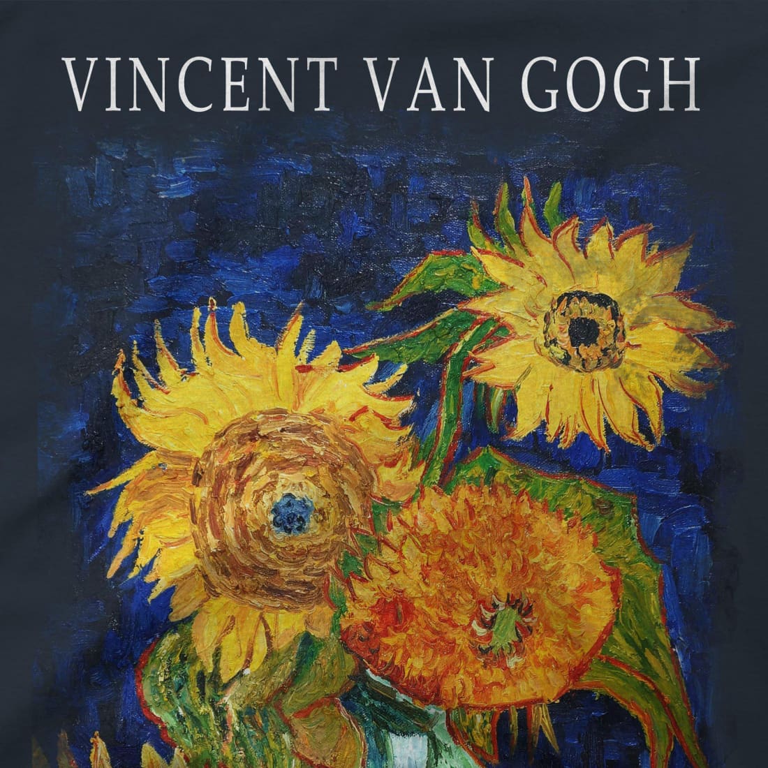 Van Gogh Five Sunflowers 1888, Artwork T-Shirt-2
