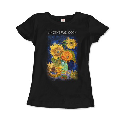 Van Gogh Five Sunflowers 1888, Artwork T-Shirt-8