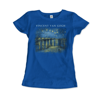 Van Gogh Starry Night Over the Rhône, 1888 Artwork T-Shirt-14