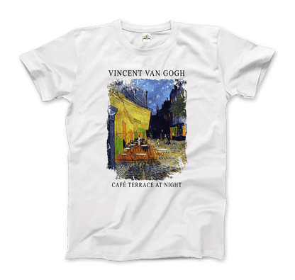 Vincent Van Gogh - Cafe Terrace at Night, 1888 Artwork T-Shirt-7