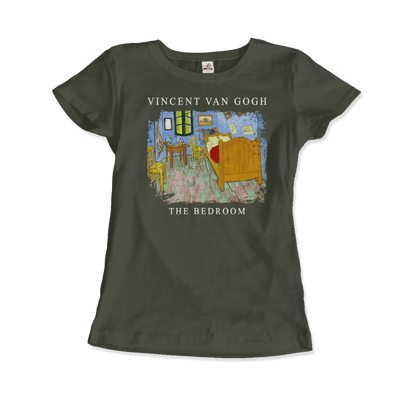 Vincent Van Gogh - The Bedroom, 1889 Artwork T-Shirt-15