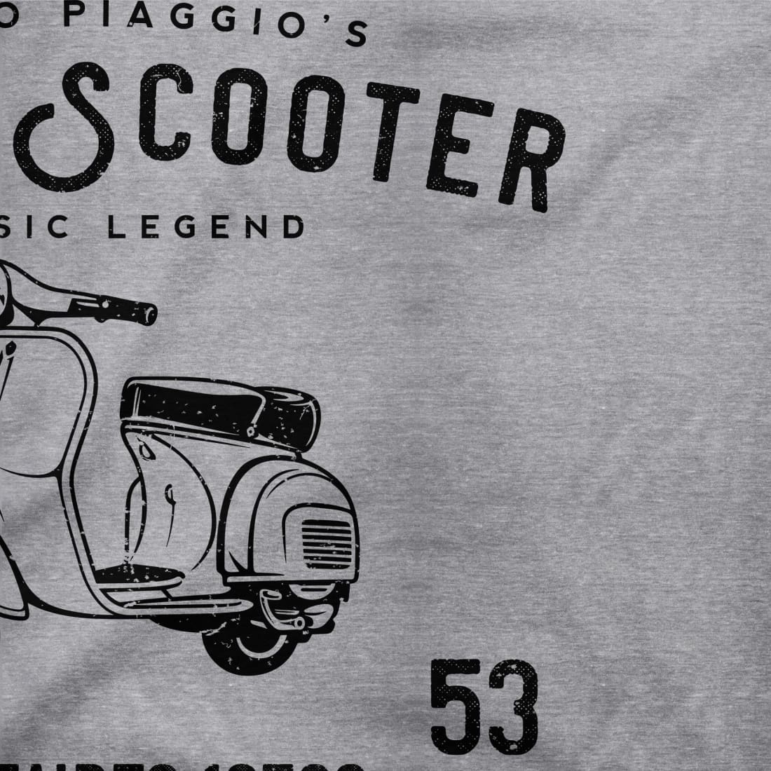 Vintage Piaggio Scooter 1953 125cc T-Shirt-1