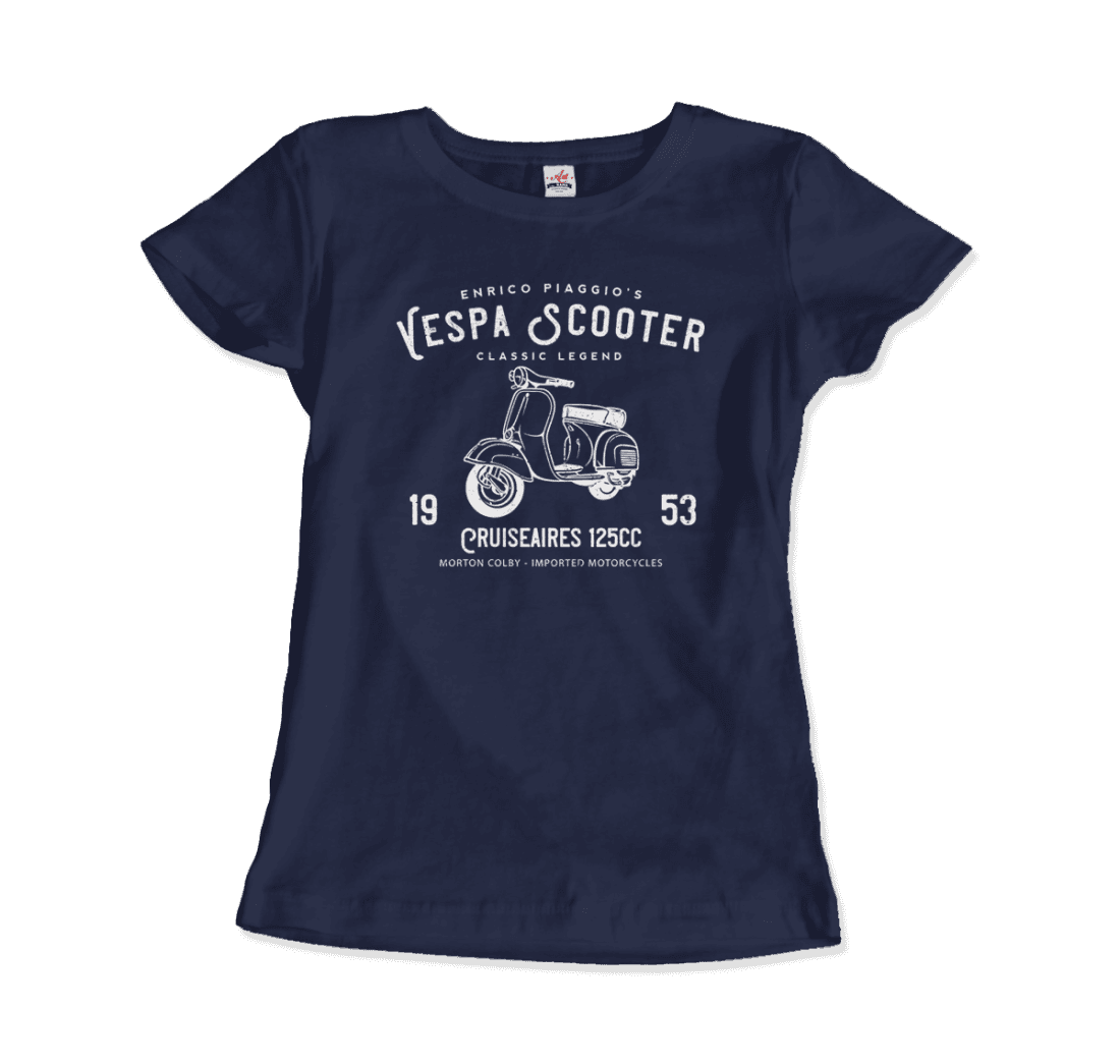 Vintage Piaggio Scooter 1953 125cc T-Shirt-15