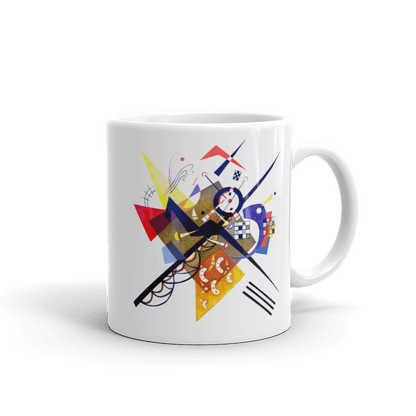 Wassily Kandinsky On White II (Auf Weiss) 1923, Artwork Mug-2