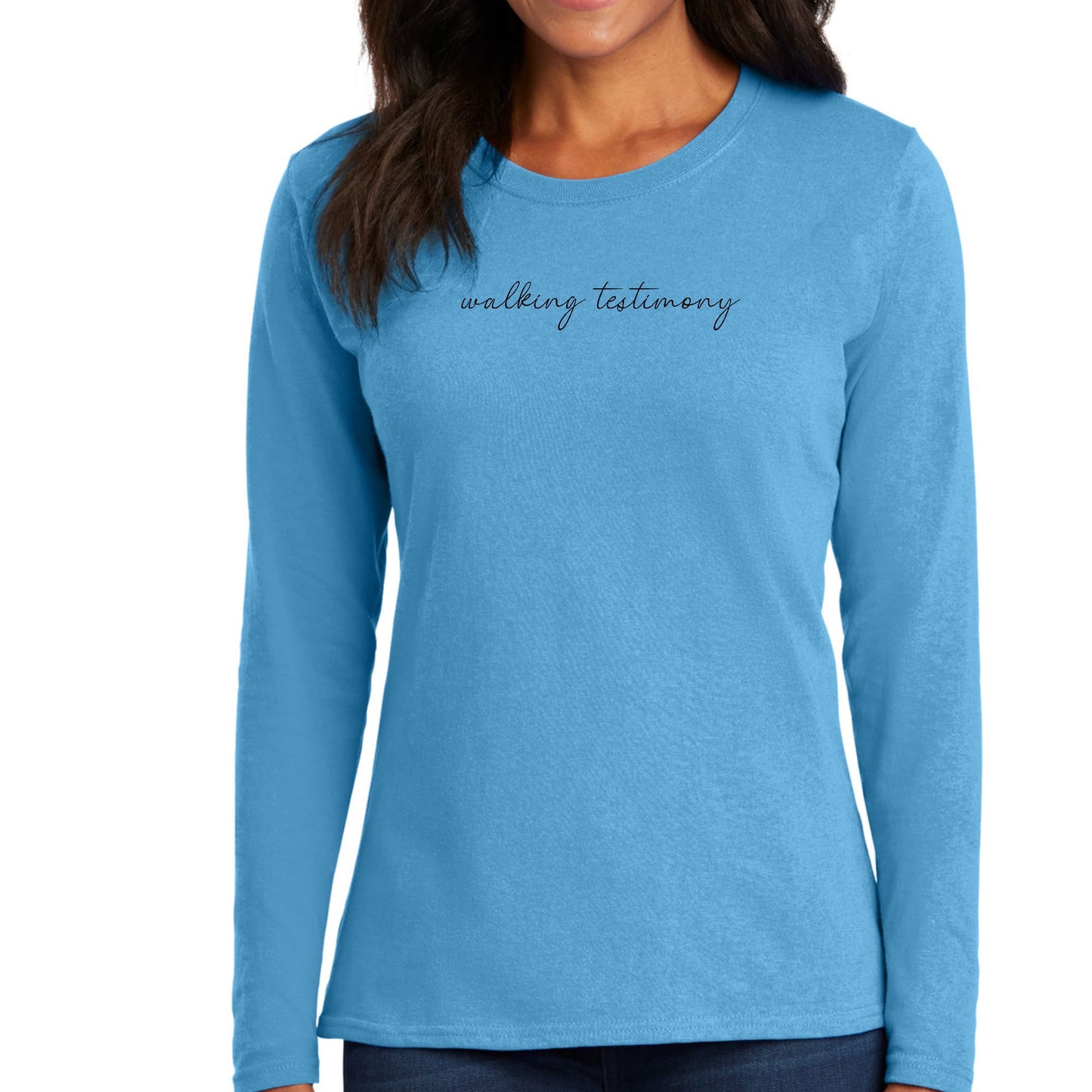 Womens Long Sleeve Graphic T-shirt - Say it Soul - Walking Testimony