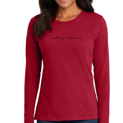 Womens Long Sleeve Graphic T-shirt - Say it Soul - Walking Testimony